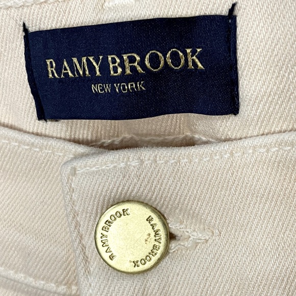 RAMY BROOK Adriana High-Waisted Ripped Jean In Linen Size 24 - Picture 7 of 7